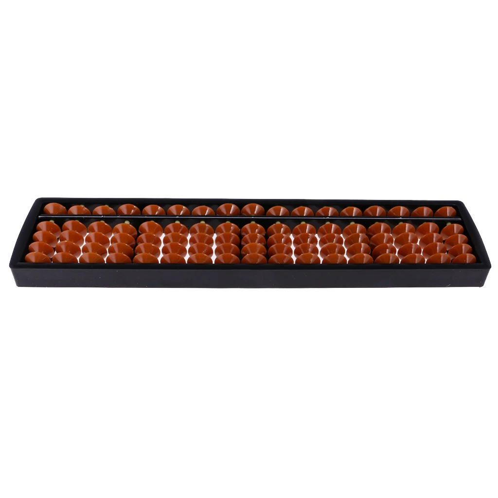 Portable 17 Rods Plastic Beads Abacus Soroban Count Number Tool Early Learning Math Toy