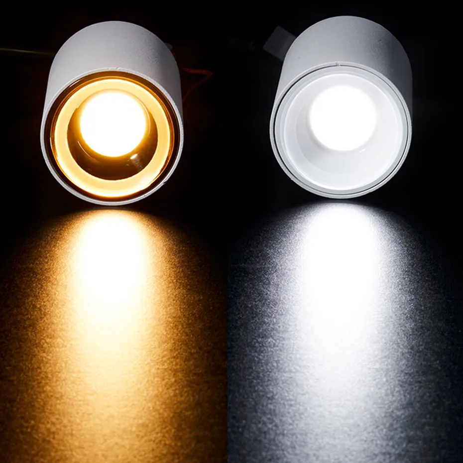 Светодиодный COB поверхностный монтируемый светильник 15 Вт 18 Вт потолочный светодиодный светильник ing лампы AC85-265V Точечный светильник для помещений фойе, светильник для гостиной