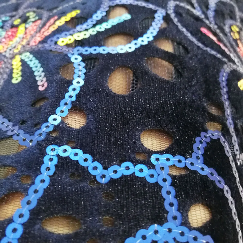 Navy lace fabric-50777 (3)