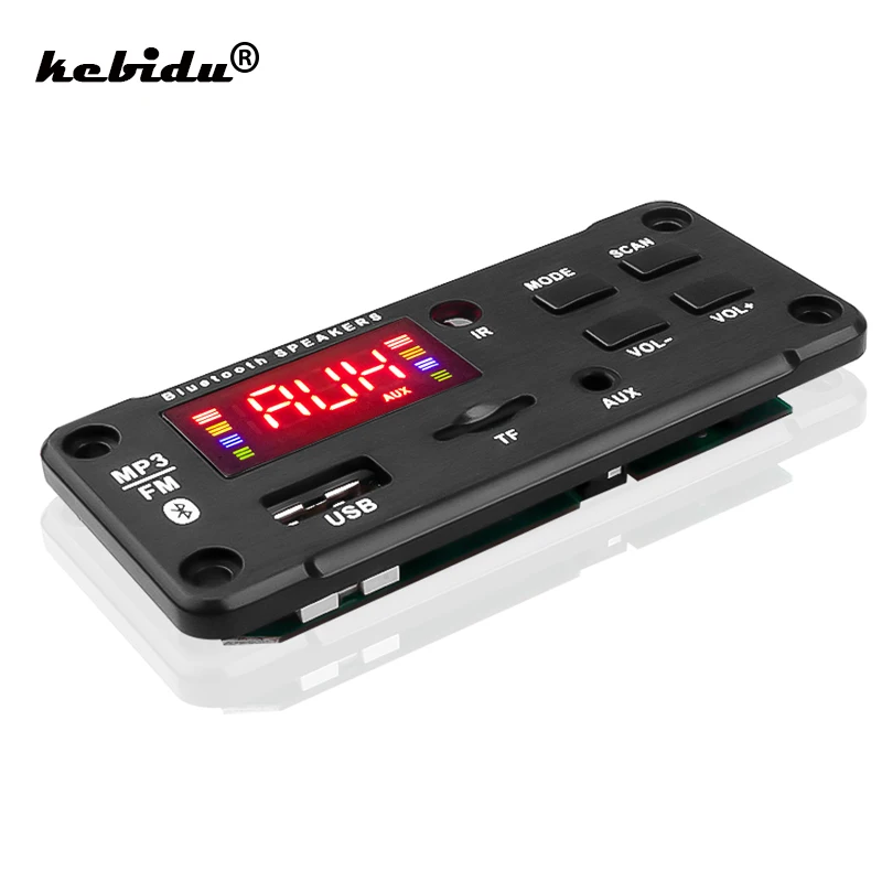 

Big Color Screen Car Audio USB TF FM Radio Module Wireless Bluetooth 5V 12V MP3 WMA Decoder Board MP3 Player with Remote Control