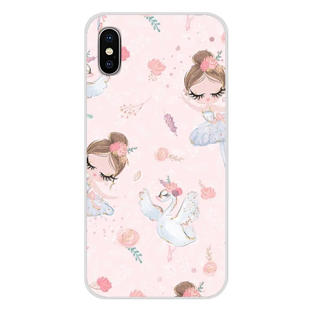 Красивые балетки для девочек, танцевальная обувь для Apple iPhone X, XR, XS, 11Pro, MAX, 4S, 5S, 5C, SE, 6 S, 7, 8 Plus, ipod touch, 5, 6, чехлы для телефона