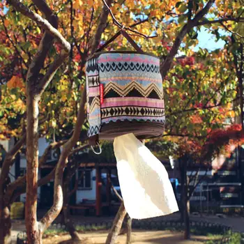 

Tissue Box Covers Camping Toilet Paper Holder Roll Case Boxes Hanging Hanger Bags pudełko na chusteczki #3N26