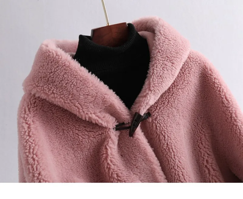 Натуральная шерсть шуба куртка с кофта осень-зима Для женщин меховое пальто LF9066