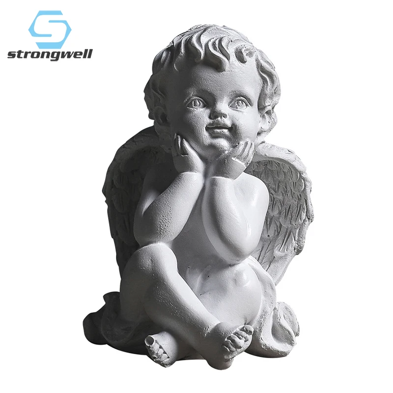 Strongwell винтажная статуя младенца ангела миниатюрные статуэтки украшения дома свадебный Декор ремесла подарок на день рождения