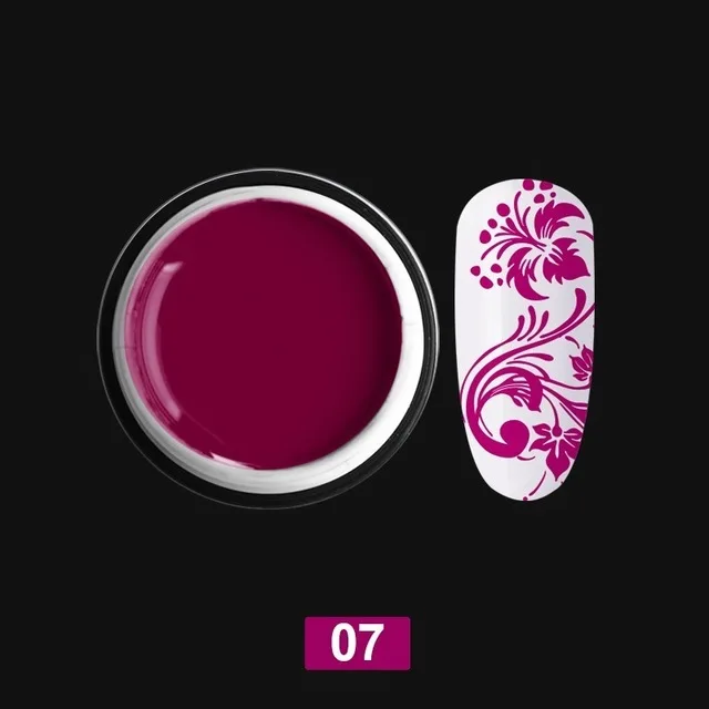 07 6 г Beautilux 1 шт ногтей штамповка гель УФ; светодиоды; ногти печать переводной гель впитывается Гель-лак для ногтей - Цвет: 07