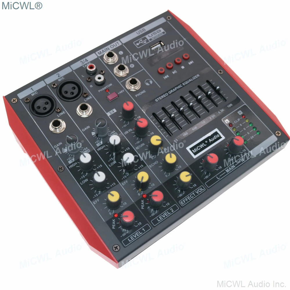 MG4 MiCWL Portable Bluetooth 4 Channel Audio Mixer