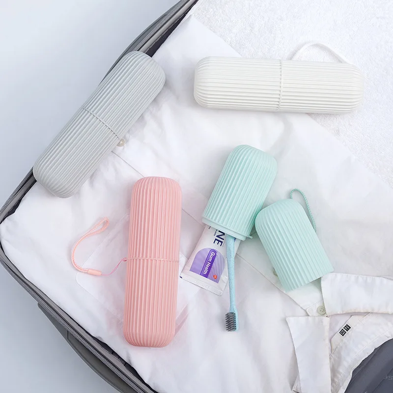 Portable Travel Teeth Toothbrush with Storage Box Set Creative Simple Couples Washed Cup Tooth Mug Toothbrush Cup