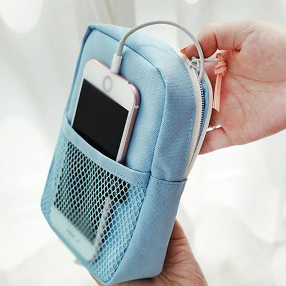 Чехол power Bank для гарнитуры, защитный чехол для сумки, аксессуары для мыши, цифровая походная упаковка, однотонная сумка для хранения телефона
