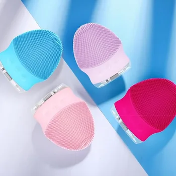 

Usb Chargeable Electric Face Cleansing Brush Deep Cleaning Pore Mini Silicone Massage Cleanser Skin Care Beauty Tool