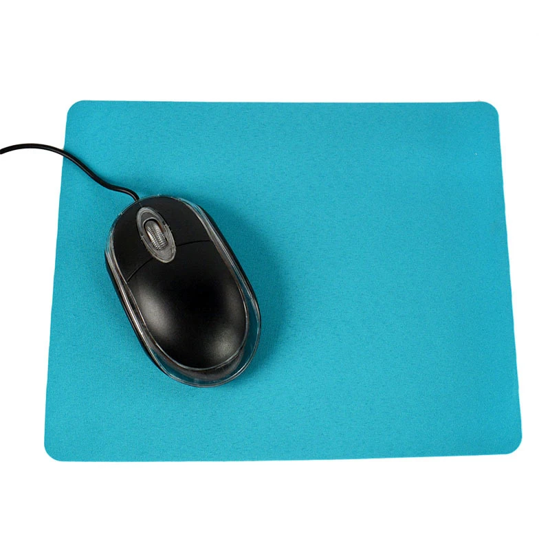 Оптическая коврик для мыши тонкая противоскользящая защита запястья мыши игровая мышь коврик яркая ткань гладкая и Противоскользящая коврик для мыши 21,5*17,5 см - Цвет: Light Blue