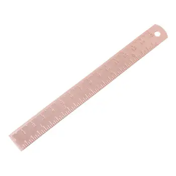 

1 Pc Vintage Copper Brass Ruler Bookmark Label Book Mark Cartography Painting Measuring Tool Office School Stationery