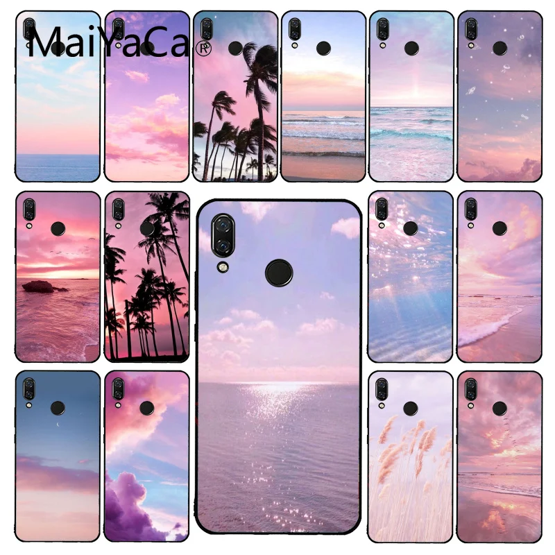 Розовый милый чехол для телефона Maiyaca kawaii sky space Sunset Cloud Art Для Xiaomi Redmi4X 6A 9 Go Redmi 5 5Plus
