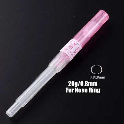 Surgical Steel I.V. Catheter Cannula Sterile Piercing Needles 14G 16G 18G 20G Ear Lip Belly Body Piercing Professional Tool