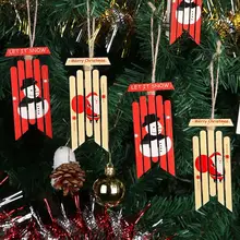 OurWarm 2 шт винтажный деревянный орнамент «Новогодняя елка» украшения с новогодними санями украшения новогодние подарки