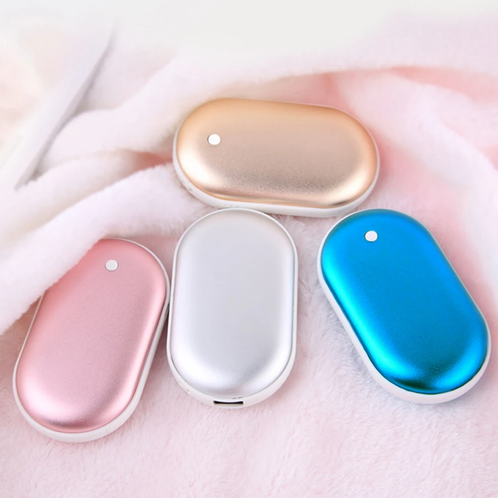 

5200mAh Cute USB Rechargeable LED Electric Hand Warmer Heater Travel Handy Long-Life Mini Pocket Warmer Home Warming Product