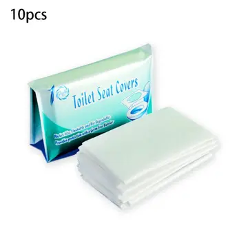 

100pcs/pack Disposable Toilet Seat Cover Travel Business Trips Stickers Waterproof Toilets Cushion Mat Household Use