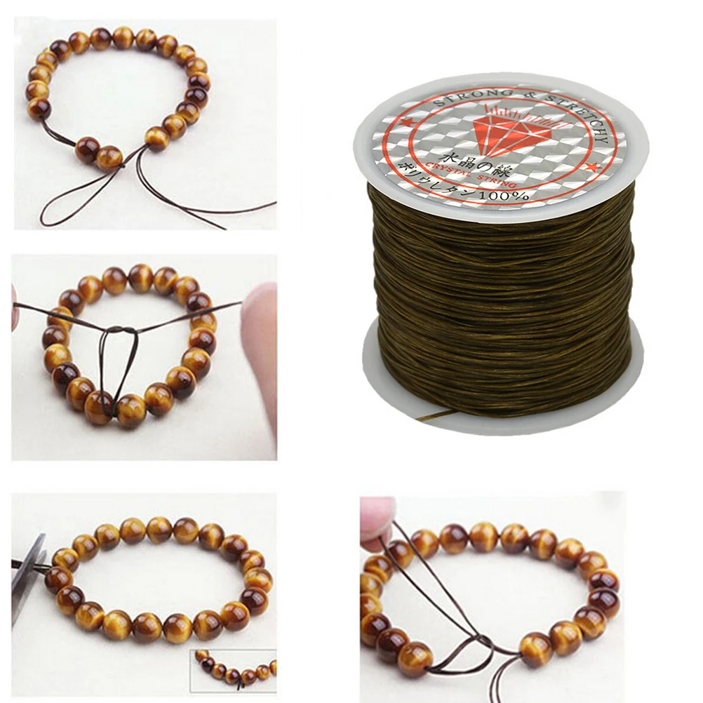 1 Roll DIY beads crystal line jewelry bracelet elastic rope beaded rubber band sewing accessories | Дом и сад