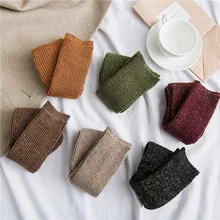 Осенние и зимние новые золотые и серебряные шелковые женские носки без пятки, хлопковые высокие носки в стиле ретро Luokou с толстой линией, женские носки