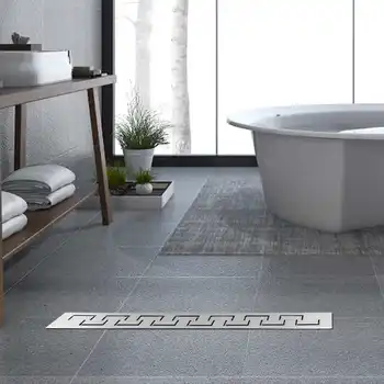 

Kitchen Bathroom Floor Drain Stainless Steel Rectangular Bathroom Channel Gully Kitchen Anti-odor Water Bathroom Shower Drain