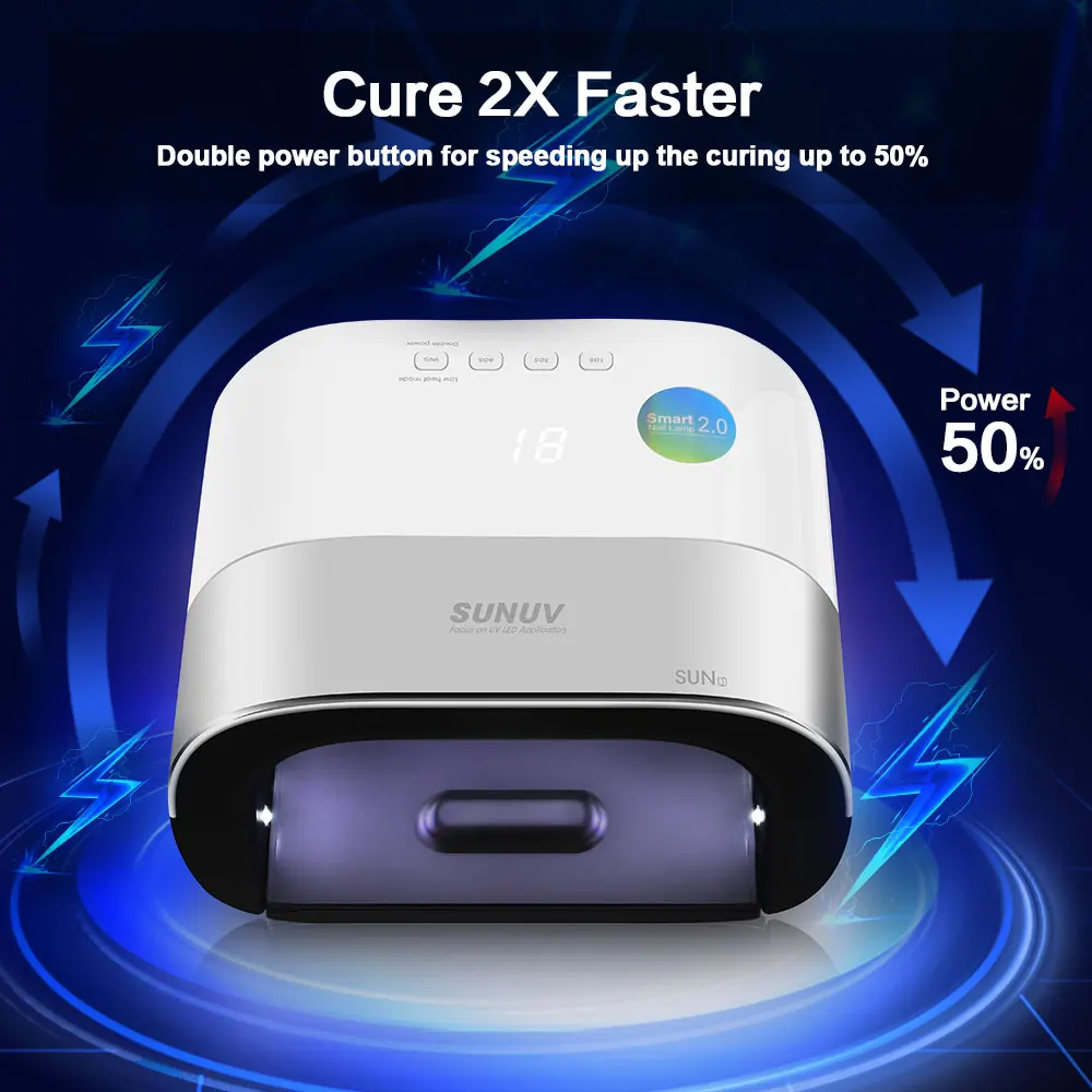 SUNUV SUN3s Wireless UV Lamp with A Replaceable Battery 39pcs Leds For Manicure Gel Nail Dryer 3