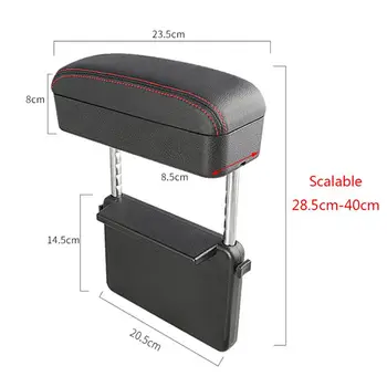 

2020 New Upgrade Car Armrest Box Storage Adjustable Car Elbow Support Case with USB Line
