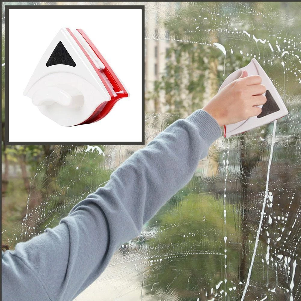 Window Cleaner Brush Double Sided Glass Cleaning Wiper Tool