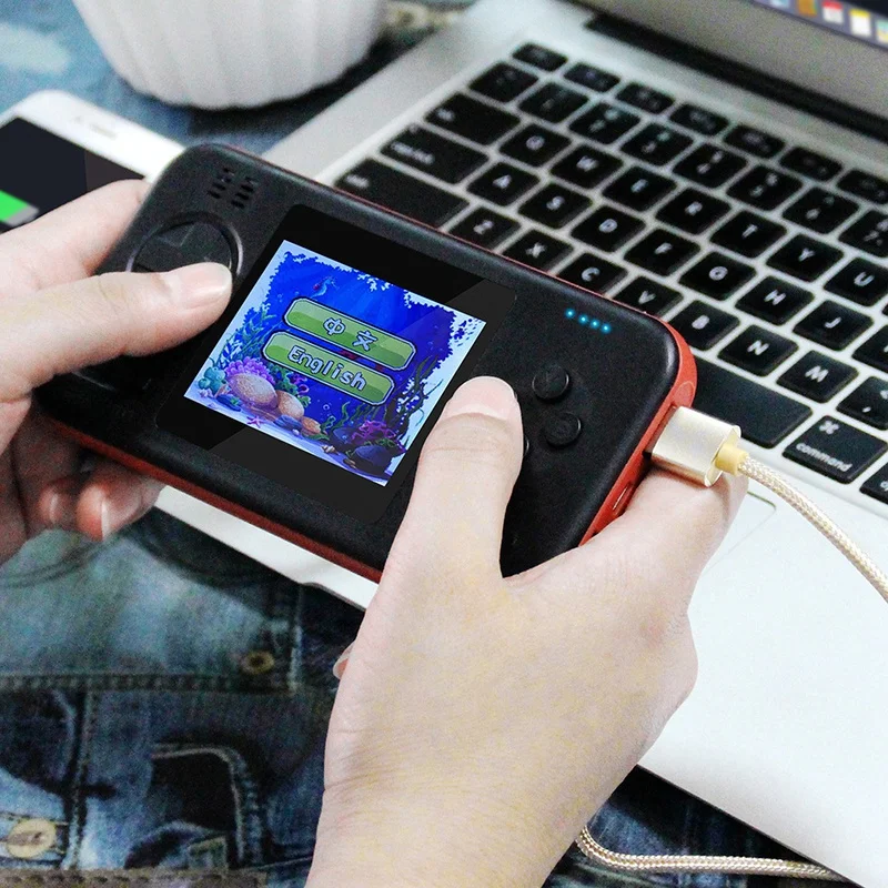Портативная игровая консоль power Bank, игровой плеер Embutido 416 Jogos с двумя выходными usb-портами, Мобильный блок питания Carregador для всех Pho