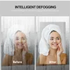 Rectangle Bluetooth Smart Bathroom Makeup Mirror WIth LED Light human body induction Anti-fog Backlight Wall Hanging Mirrors 4