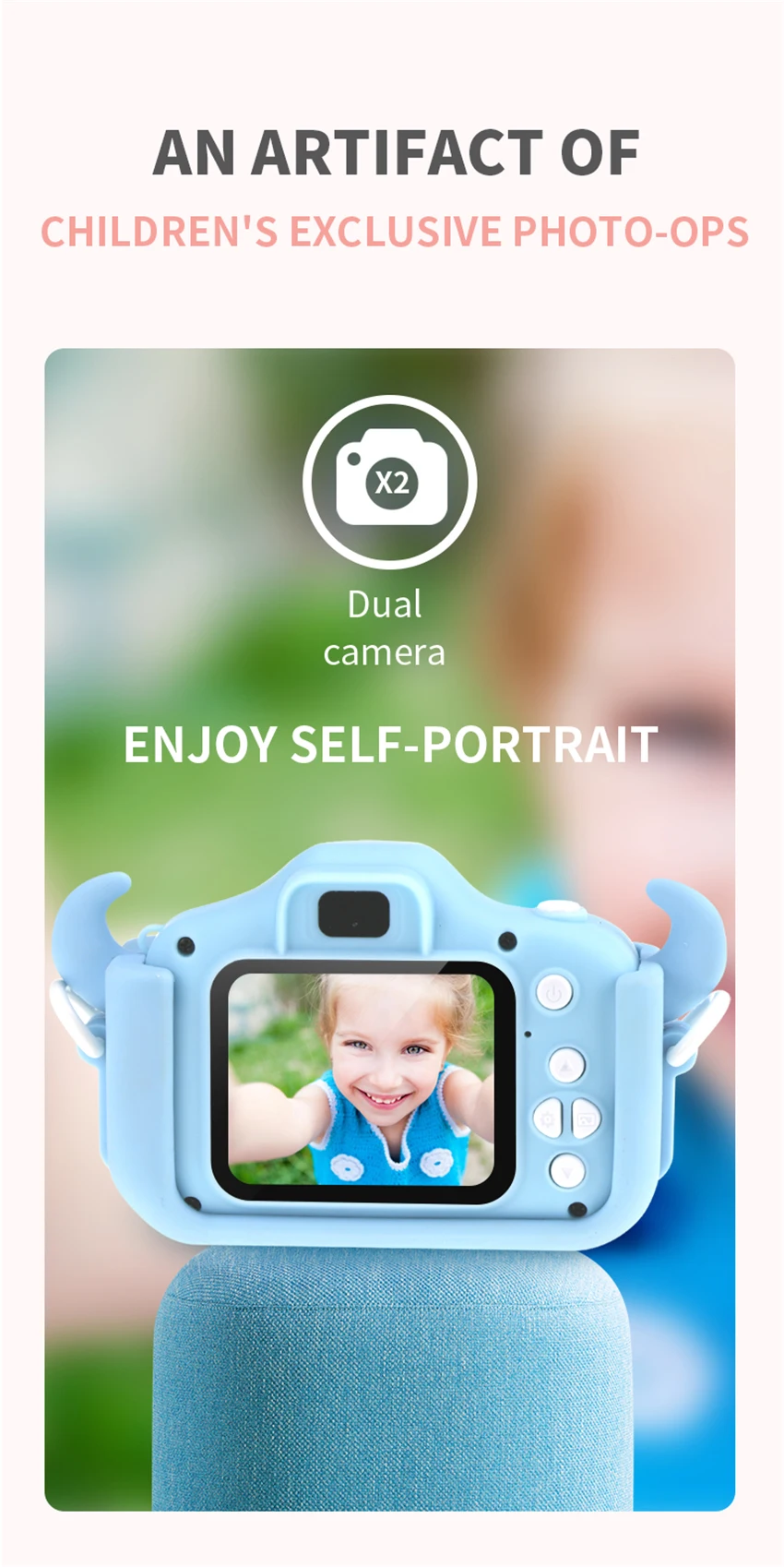 Детская Мини WiFi камера цифровая Водонепроницаемая HD 12MP 2,0 дюймов фото-, видеокамера USB TF Baby Small SLR подарок для детей Новинка