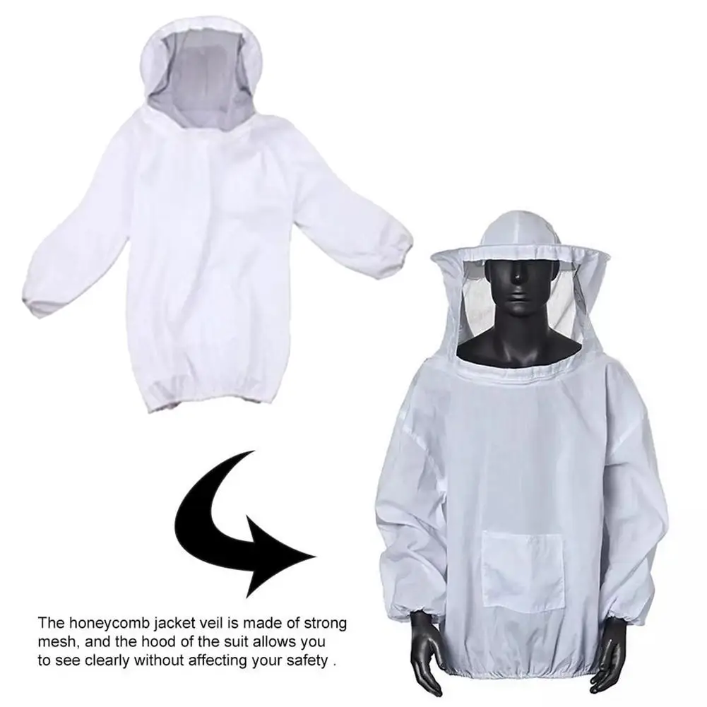 Full Body Beekeeping Clothes Professional Beekeepers Clothes Bee Protection Beekeeping Suit Safty Mesh Hat Accessory