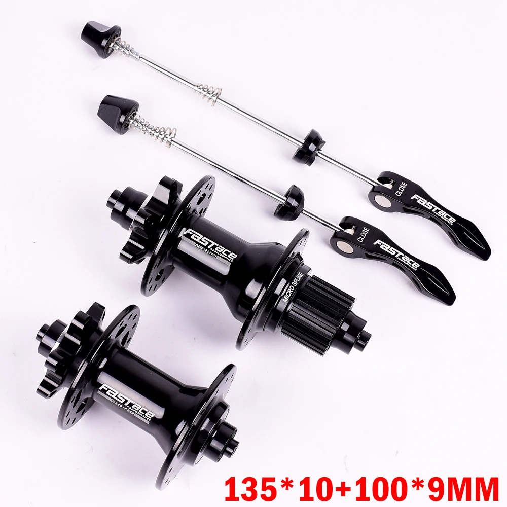 Велосипедная втулки FASTACE DA201 MTB QR 135x10 мм 100x9 32H велосипедная втулка MS Micro spline Hub для