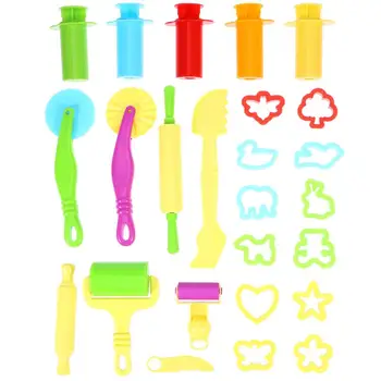 

20pcs Smart Dough Tools Kit with 5pcs Extruder Tools DIY handmade mud set children toys family leisure toys