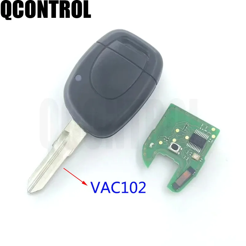 QCONTROL Автомобильный Дистанционный ключ костюм для Renault Master Clio Twingo Kangoo PCF7946 чип 433 МГц(VAC102 Blade
