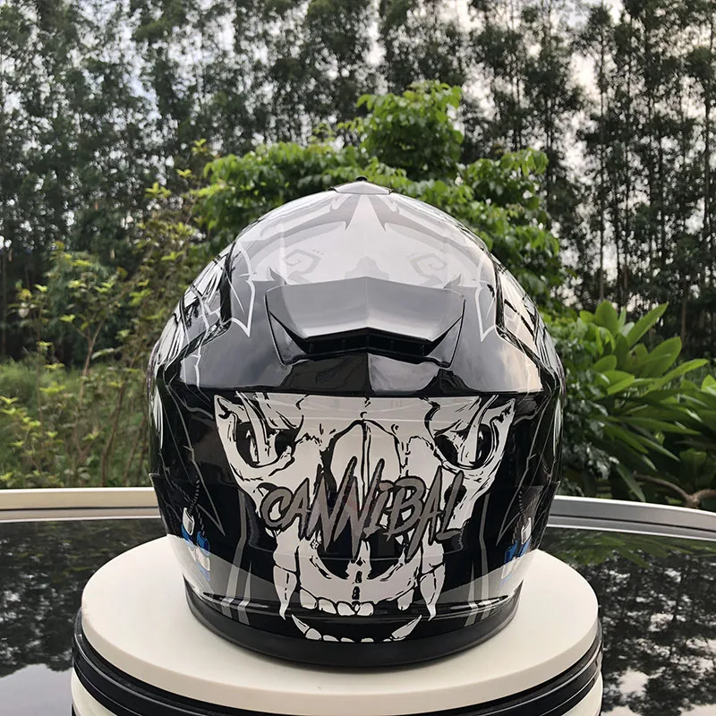 Защитный шлем бренда NITRINOS на все лицо для езды велосипеде с двумя объективами