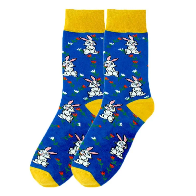 1 Pair Art Socks New Men Women Cotton Socks Couple Funny Socks Long Colorful Socks