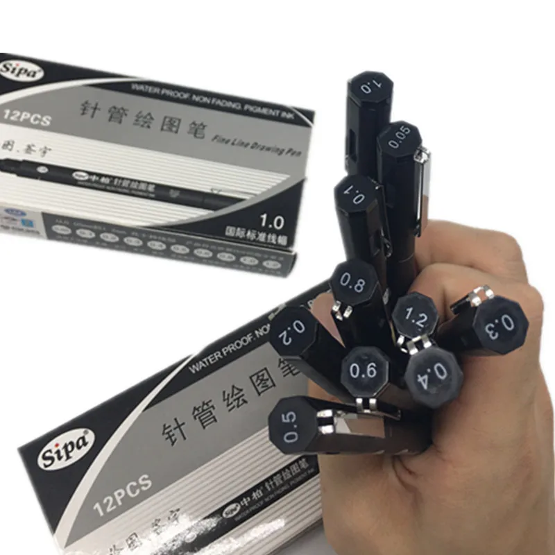 Engineering Drawing Needle Pen Fineliner Pen Waterproof Hook Fine Line Comic Stroke Design Hand-painted Drawing Line