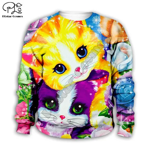 Kids sweatshirts Детские комплекты худи с 3D принтом Лизы Франк Детский свитер с длинными рукавами пальто на молнии пуловер для маленьких мальчиков и девочек, футболка и штаны - Цвет: Kids sweatshirts