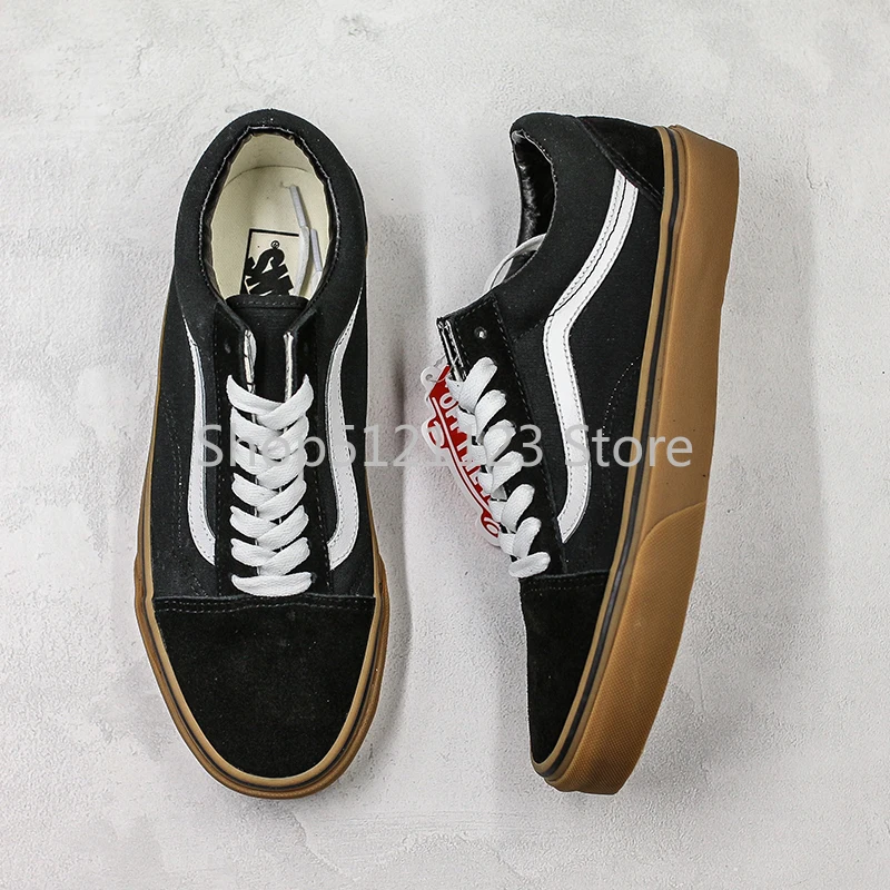 Vans/обувь для скейтбординга; унисекс; Низкие классические кроссовки из коровьей кожи для мужчин и женщин; Новинка года; VNOOO1R1G16