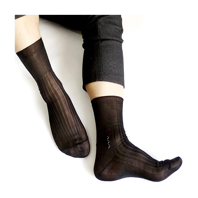 Мужские нейлоновые носки сексуальные Sox мужские кожаные носочки парадные черные