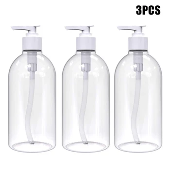 

Big Promotion 1/3 Pcs 500ml Refillable Shampoo Bottles Pump Bottles Conditioner Dispenser Empty for Bathroom Shower