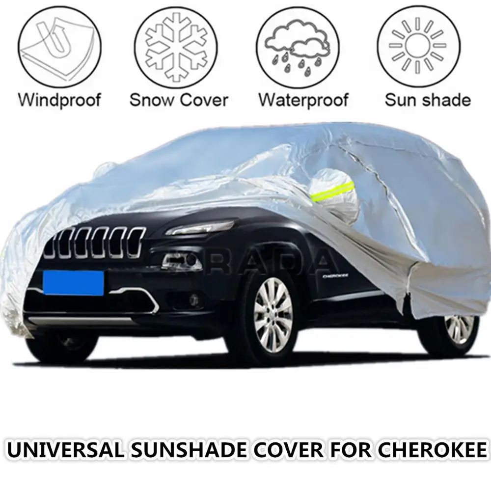 1X Универсальный чехол на лобовое стекло для Jeep Cherokee Wrangler Renegade SUV Sun Rain Snow UV защита