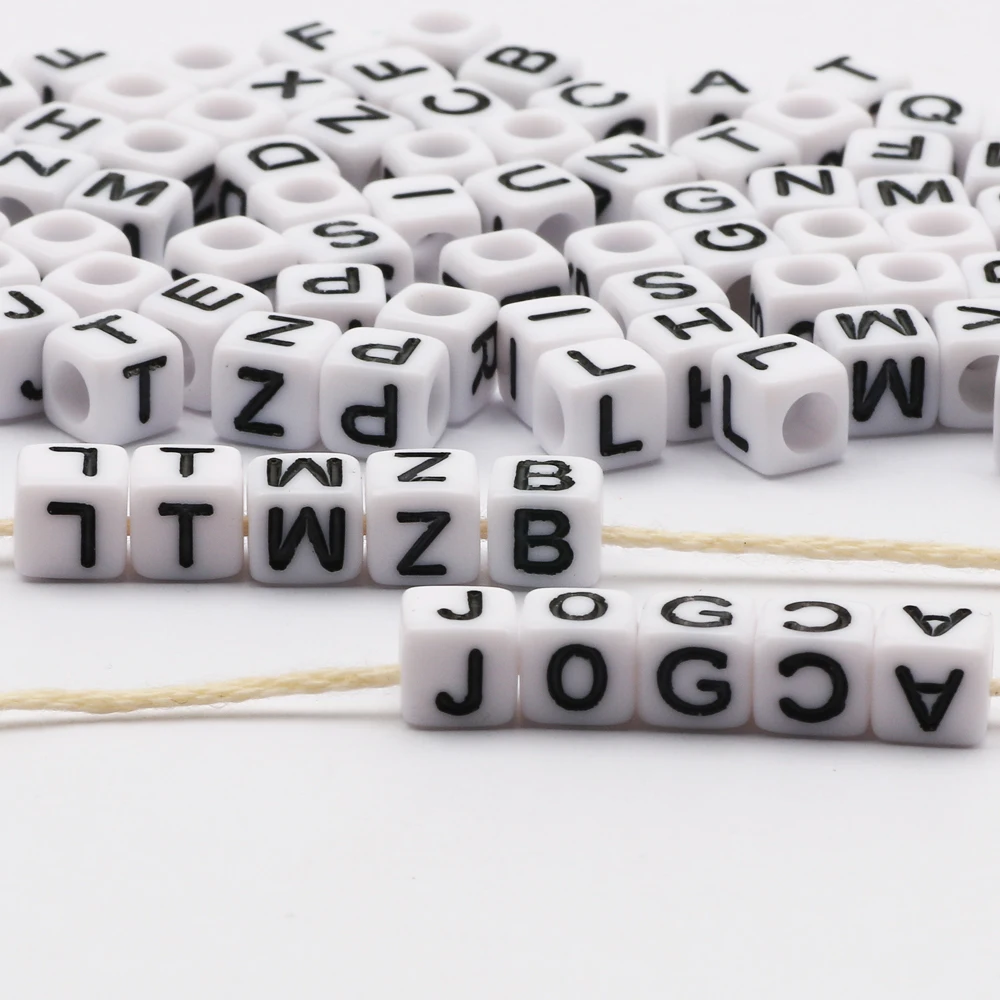Square Alphabet Letter Beads 6