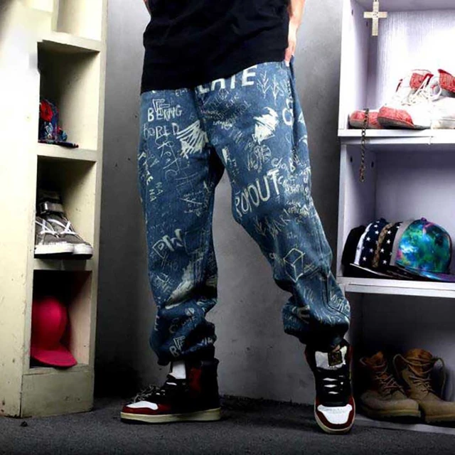 Oversized Loose Jeans Men Denim Pants Tie dye Straight Casual Streetwear  Hip Hop Skateboard Gray Wide Leg Trousers Large Size - AliExpress