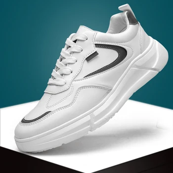 

High Quality Brand Men Casual Shoes Hot sale Spring Autumn Casual Shoes Men Breathable Fashion Black Casual Men Shoes White