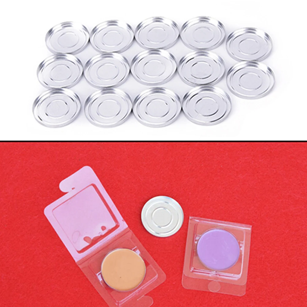 10 PCS 36.5mm DIY Makeup Cosmetic Empty Aluminum Cases Pans For Eyeshadow Eye Shadow Container Pans Palette Case Makeup Tool