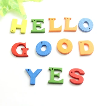 

100pcs Home Decoration Building Blocks Wooden English Letter Alphabet Word Standing Toy For Children Learning Diy