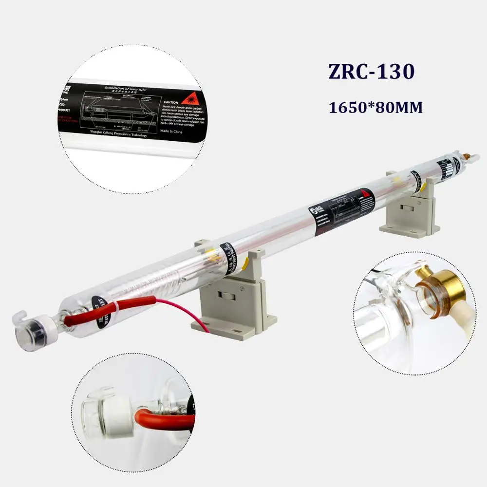 Лазерная трубка Zr Co2 130 Вт лазерный резак длина 1650 мм срок службы 10000
