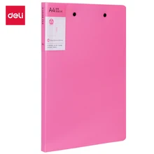 Deli, яркий цвет, А4, двойной крепкий зажим, твердая папка, нержавеющая сталь, зажим для хранения файлов, офисные принадлежности, 5056, органайзер для документов
