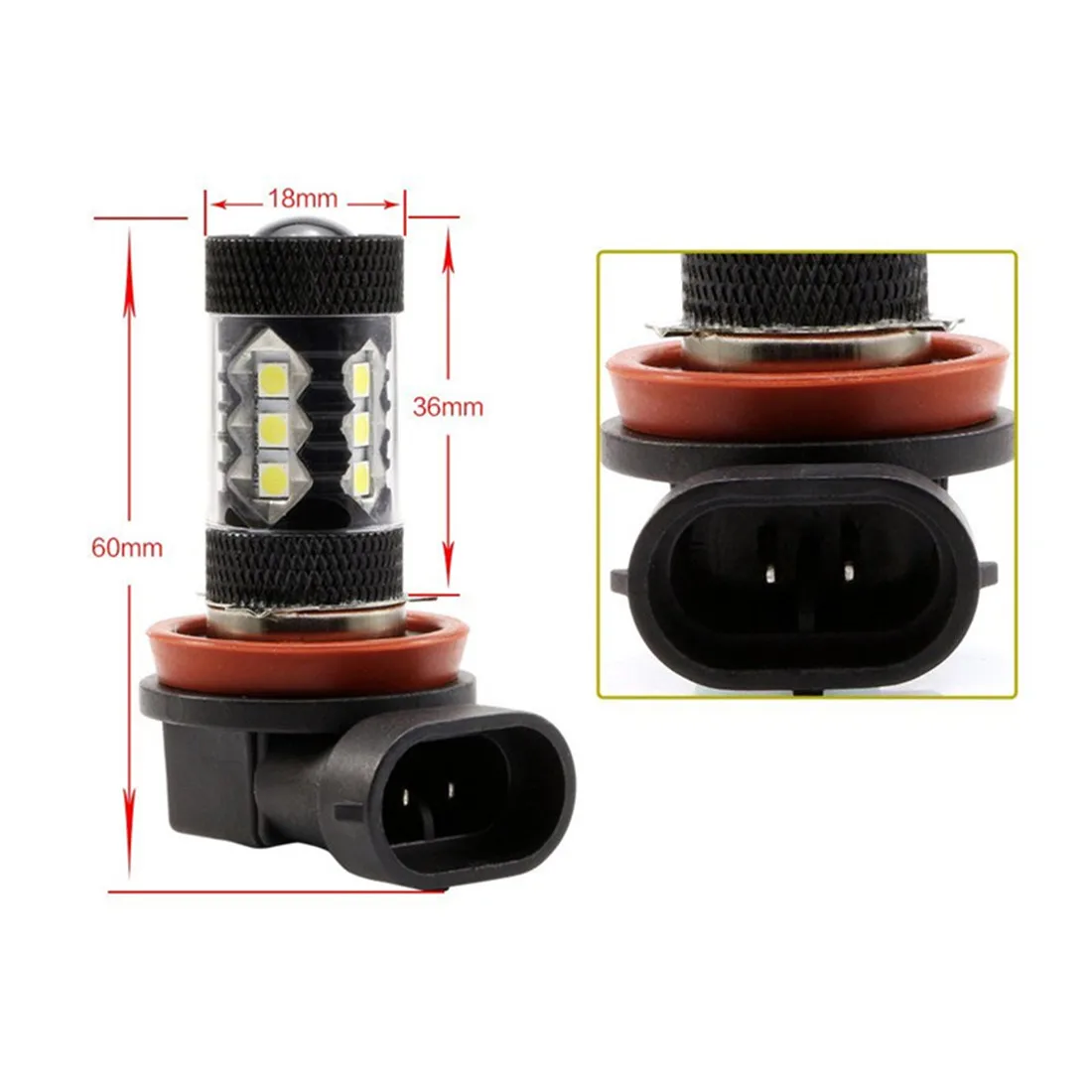 H8 H11 LED Bulb H16 9005 HB3 9006 HB4 H4 Super Bright Car Fog Lights Day Driving Running HeadLight 12V 6000K 4300K 2Pcs 3497140 led light,led bulb,led fog light,fog and headlight bulbs