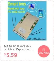 Умная Bluetooth 5 S-16 S 40A 80A 100A 150A литий-ионная Lipo Lifepo4 LTO литиевая батарея Защитная плата BMS APP 6S 7S 8S 10S 12s 13s